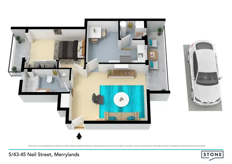 Floorplan of Homely apartment listing, 5/43-45 Neil Street, Merrylands NSW 2160