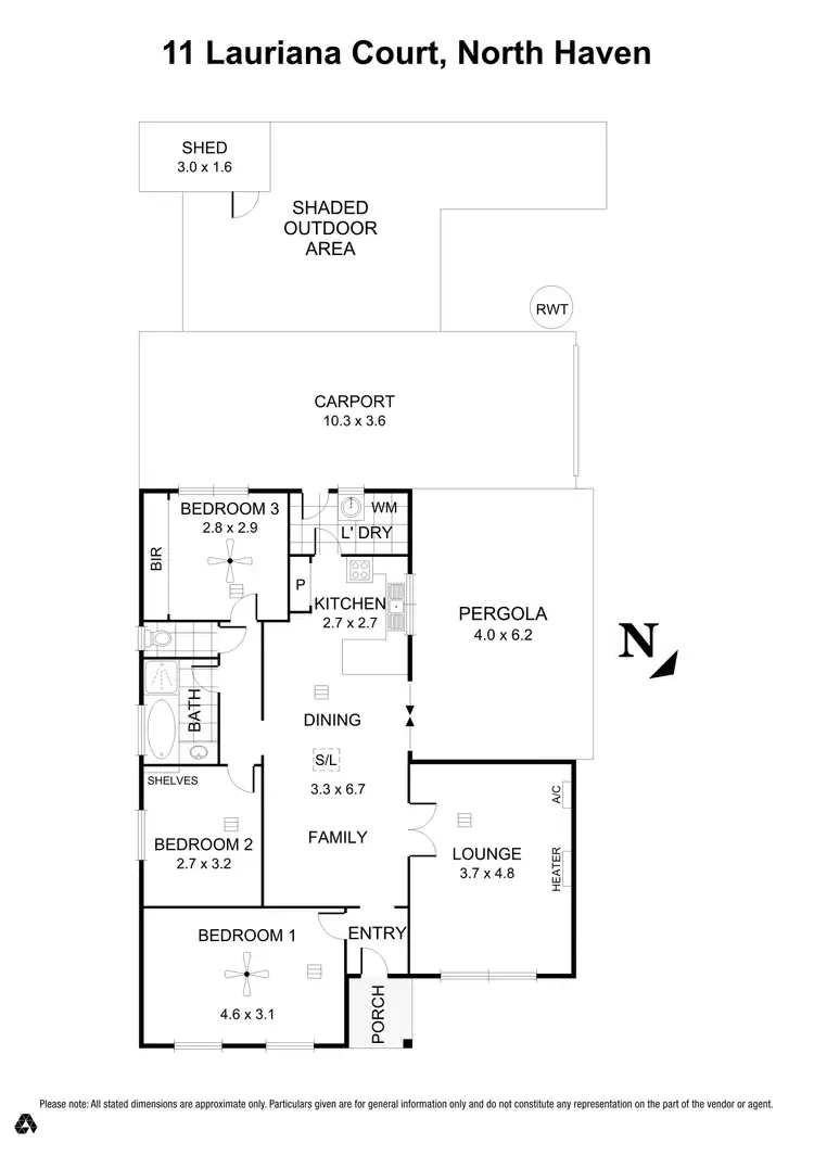 Floorplan of Homely house listing, 11 Lauriana Court, North Haven SA 5018