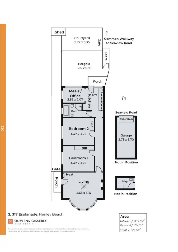 Floorplan of Homely unit listing, 2/317 The Esplanade, Henley Beach SA 5022