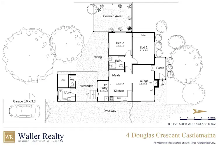 Floorplan of Homely house listing, 4 Douglas Crescent, Castlemaine VIC 3450