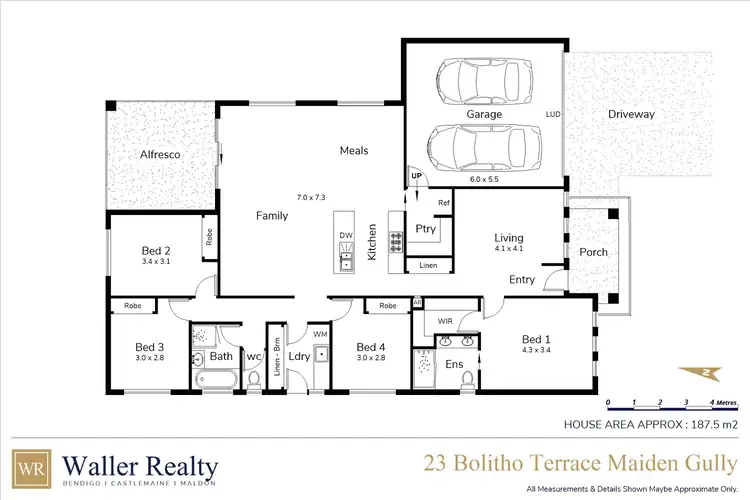 Floorplan of Homely house listing, 23 Bolitho Terrace, Maiden Gully VIC 3551