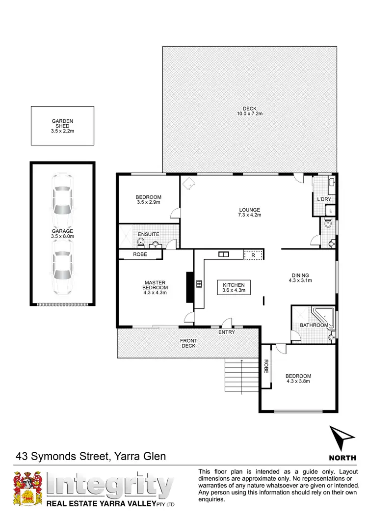 Floorplan of Homely house listing, 43 Symonds Street, Yarra Glen VIC 3775