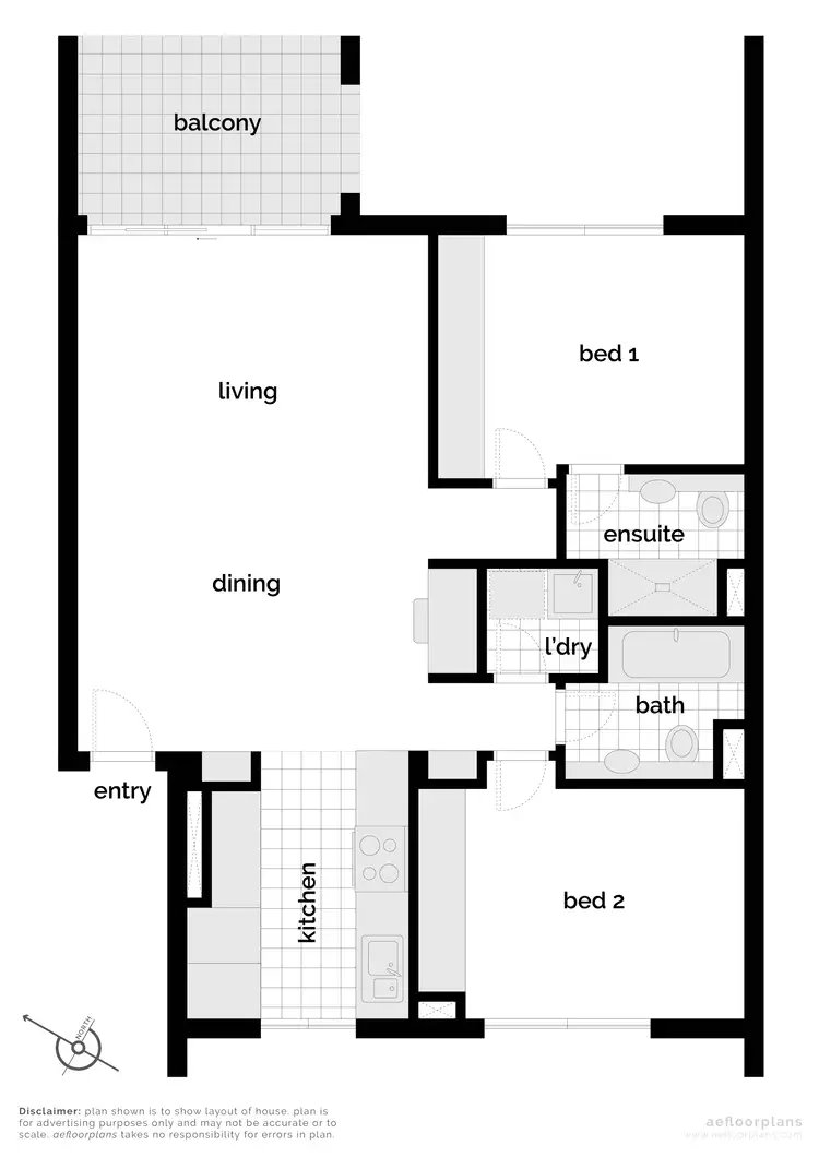 Floorplan of Homely apartment listing, 84/33 Wentworth Avenue, Kingston ACT 2604
