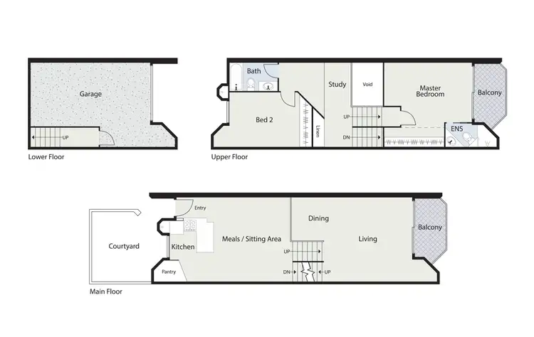 Floorplan of Homely townhouse listing, 63 Darling Street, Barton ACT 2600