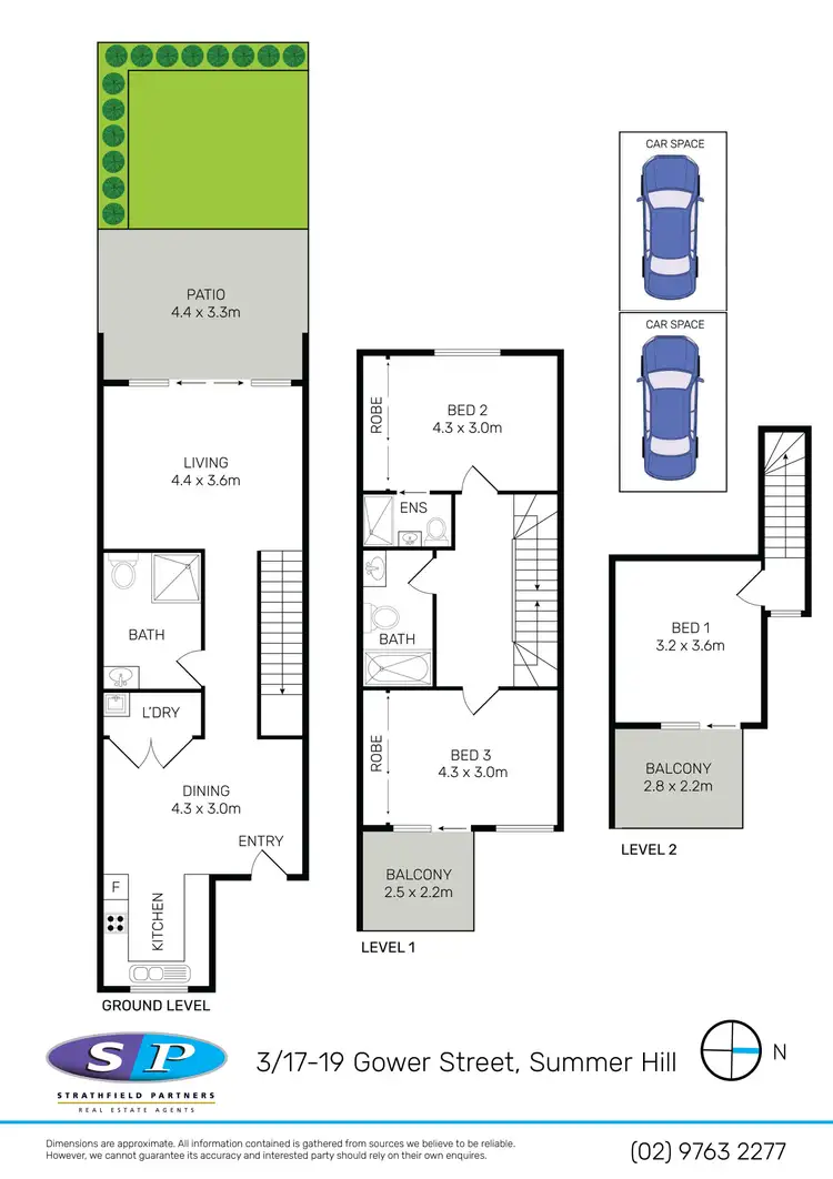Floorplan of Homely townhouse listing, 6/17-19 Gower Street, Summer Hill NSW 2130