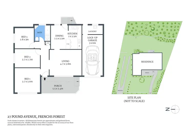 Floorplan of Homely house listing, 27 Pound Avenue, Frenchs Forest NSW 2086