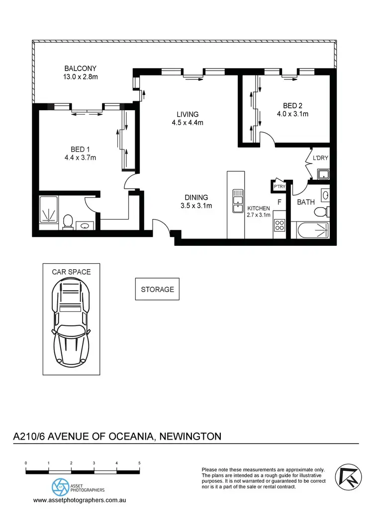 Floorplan of Homely apartment listing, A210/6 Oceania Avenue, Newington NSW 2127
