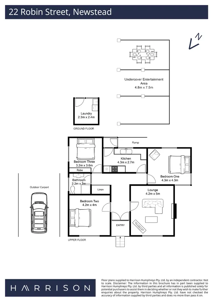 Floorplan of Homely house listing, 22 Robin Street, Newstead TAS 7250