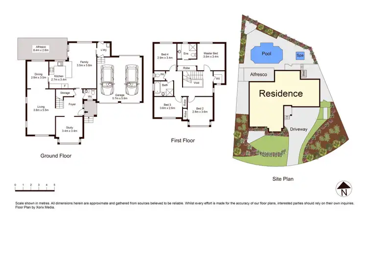 Floorplan of Homely house listing, 16 Daintree Place, Dural NSW 2158