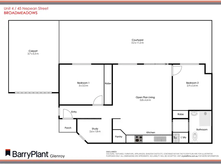Floorplan of Homely unit listing, 4/45 Nepean Street, Broadmeadows VIC 3047