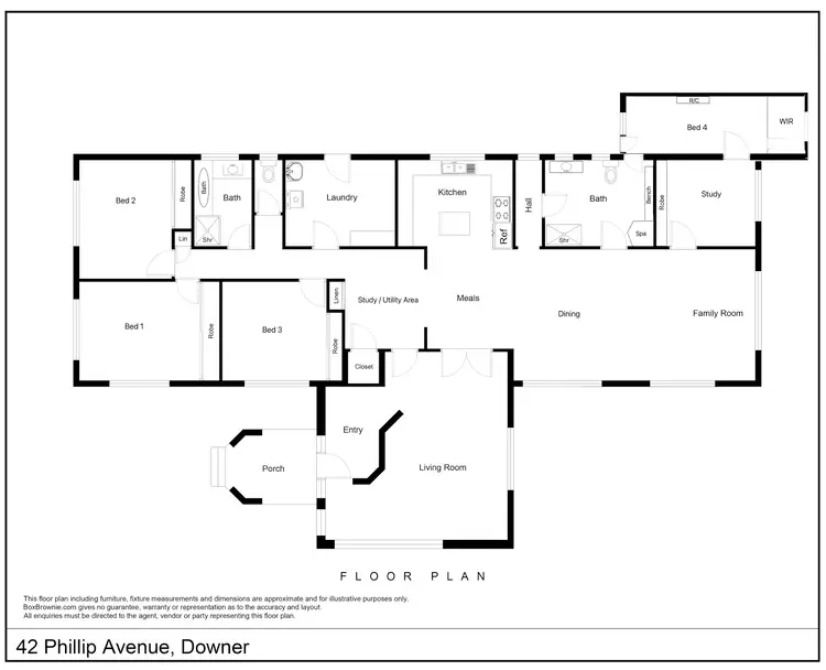 Floorplan of Homely house listing, 42 Phillip Avenue, Downer ACT 2602