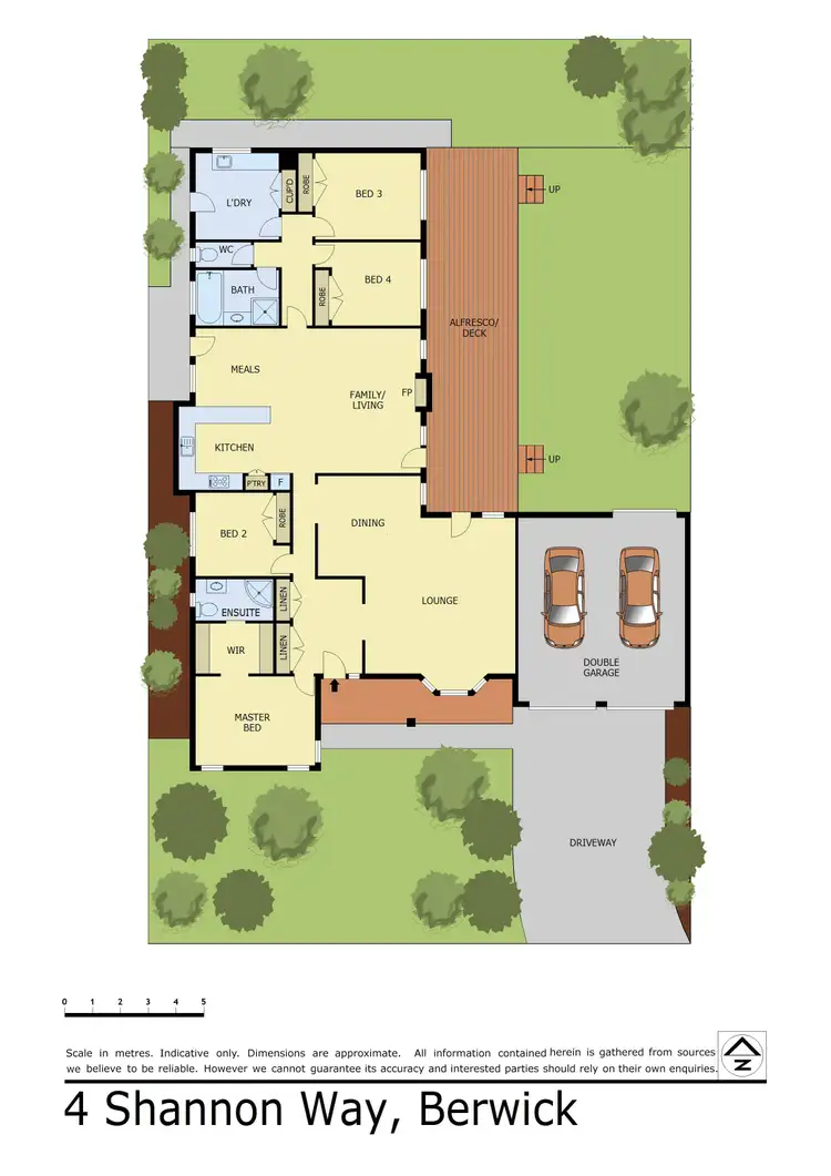 Floorplan of Homely house listing, 4 Shannon Way, Berwick VIC 3806