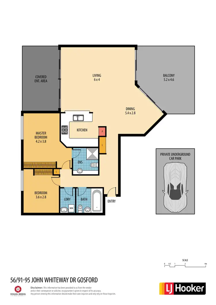 Floorplan of Homely unit listing, 56/91-95 John Whiteway Drive, Gosford NSW 2250