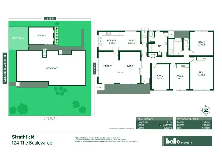 Floorplan of Homely house listing, 124 The Boulevarde, Strathfield NSW 2135