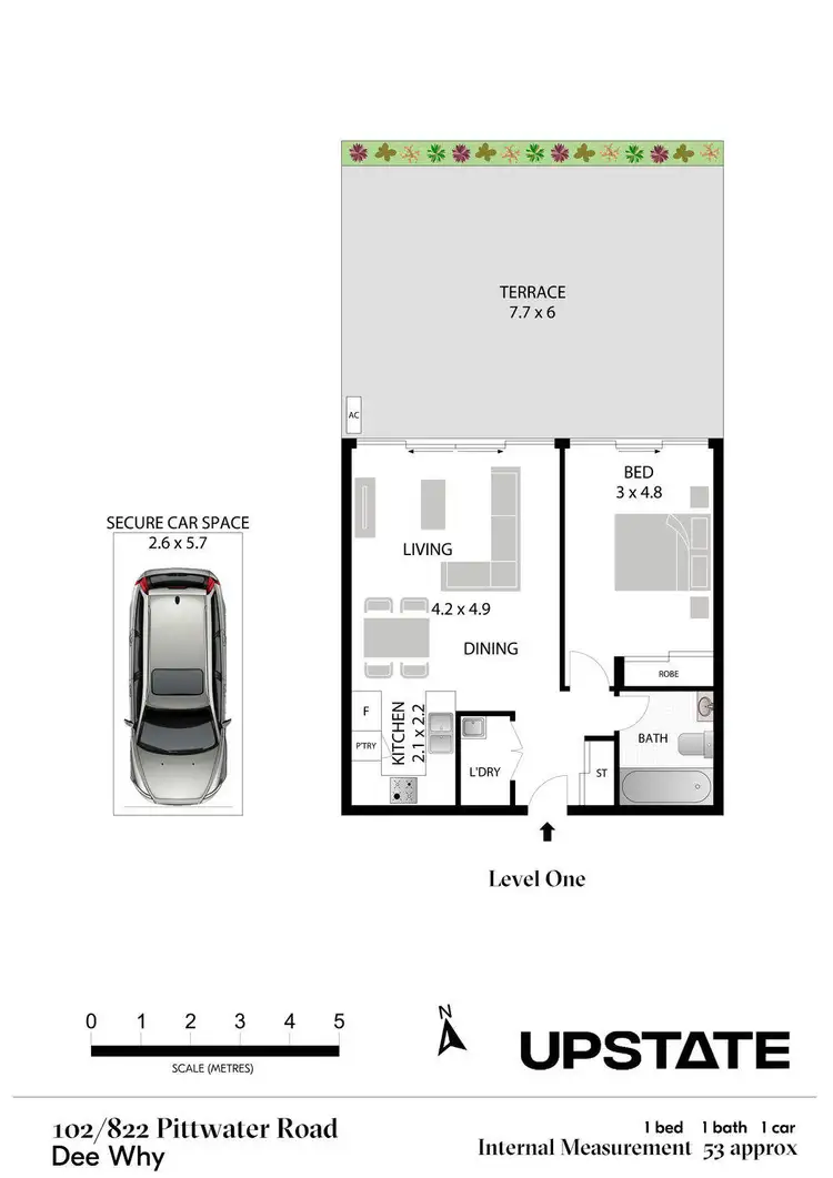 Floorplan of Homely unit listing, 102/822 Pittwater Road, Dee Why NSW 2099