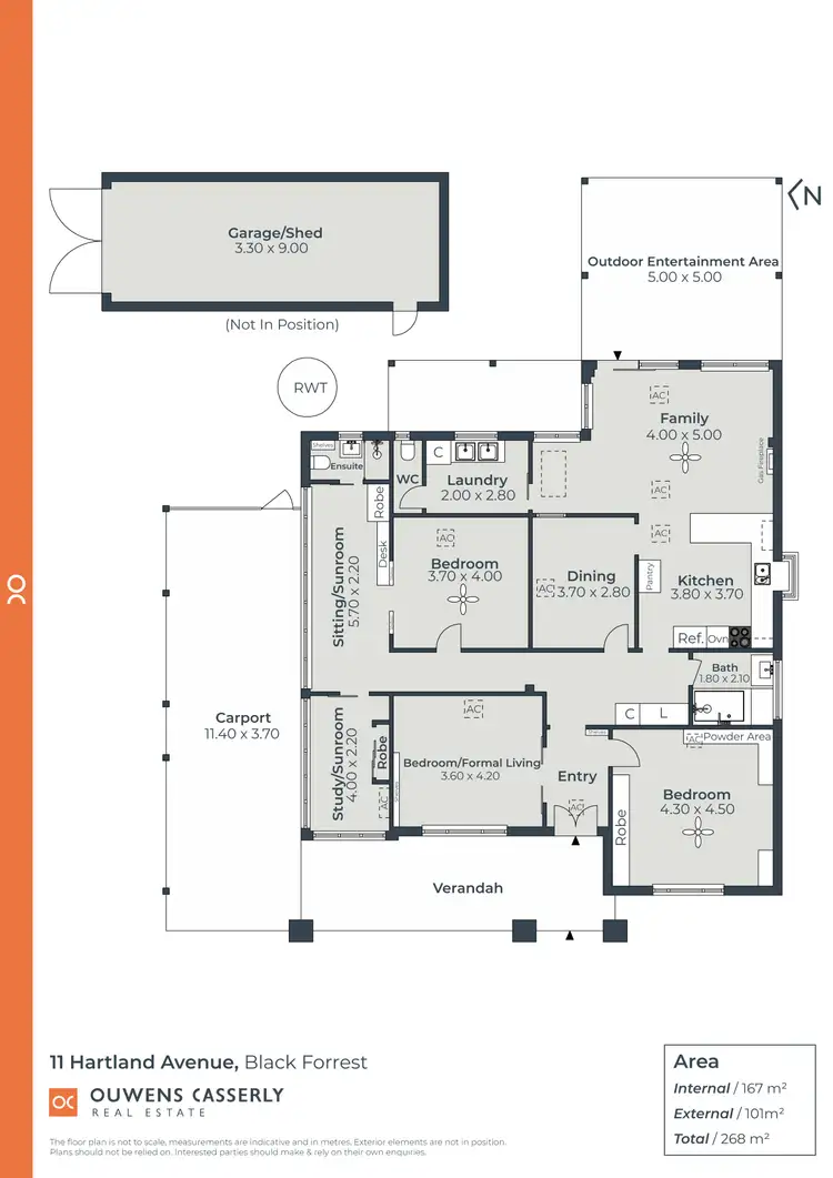Floorplan of Homely house listing, 11 Hartland Avenue, Black Forest SA 5035