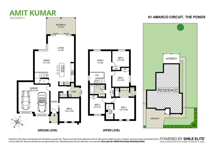 Floorplan of Homely house listing, 61 Amarco Circuit, The Ponds NSW 2769