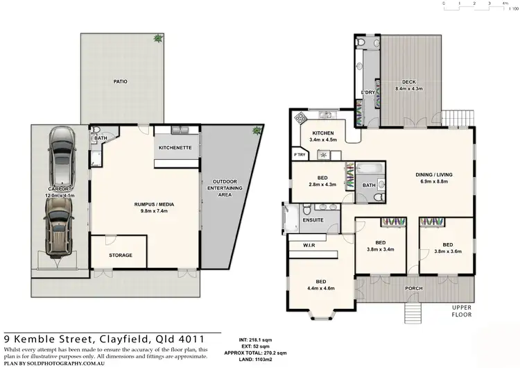 Floorplan of Homely house listing, 9 Kemble Street, Clayfield QLD 4011