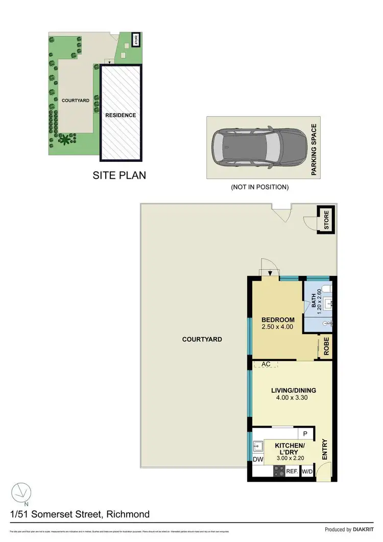 Floorplan of Homely apartment listing, 1/51 Somerset Street, Richmond VIC 3121