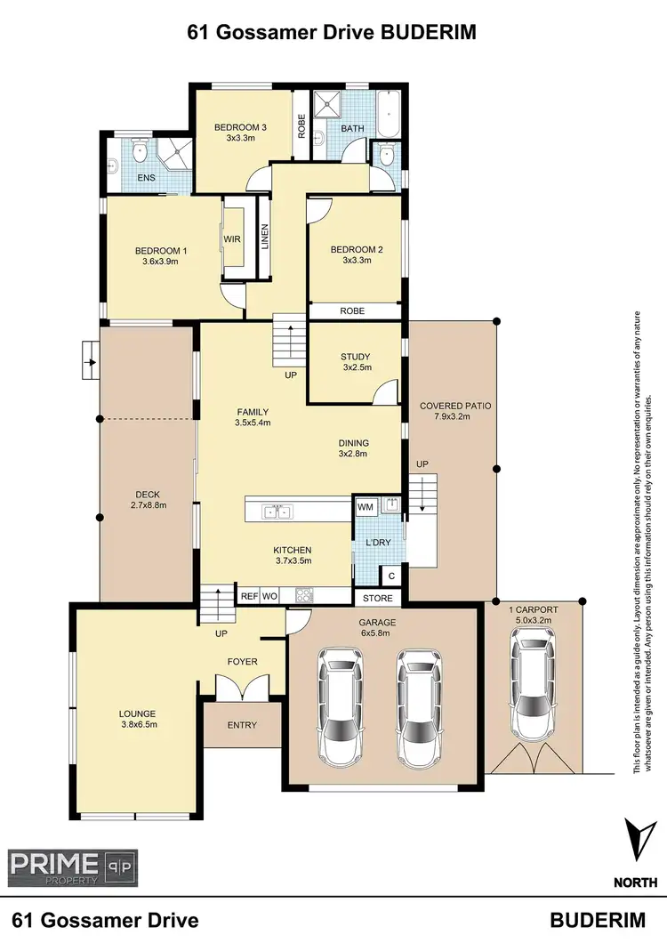 Floorplan of Homely house listing, 61 Gossamer Drive, Buderim QLD 4556