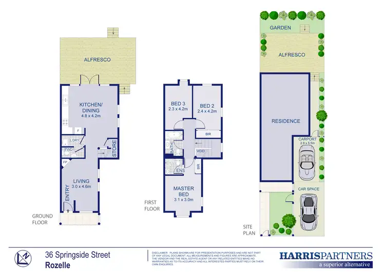 Floorplan of Homely house listing, 36 Springside Street, Rozelle NSW 2039