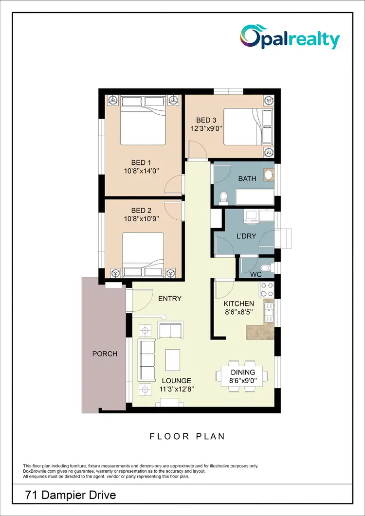 Floorplan of Homely house listing, 71 Dampier Drive, Golden Bay WA 6174