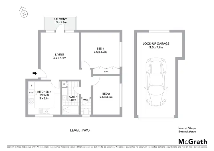 Floorplan of Homely apartment listing, 6/34 Hyde Street, Seddon VIC 3011