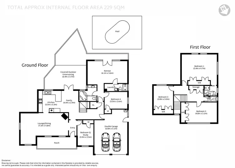 Floorplan of Homely house listing, 3 Coora Road, Westleigh NSW 2120