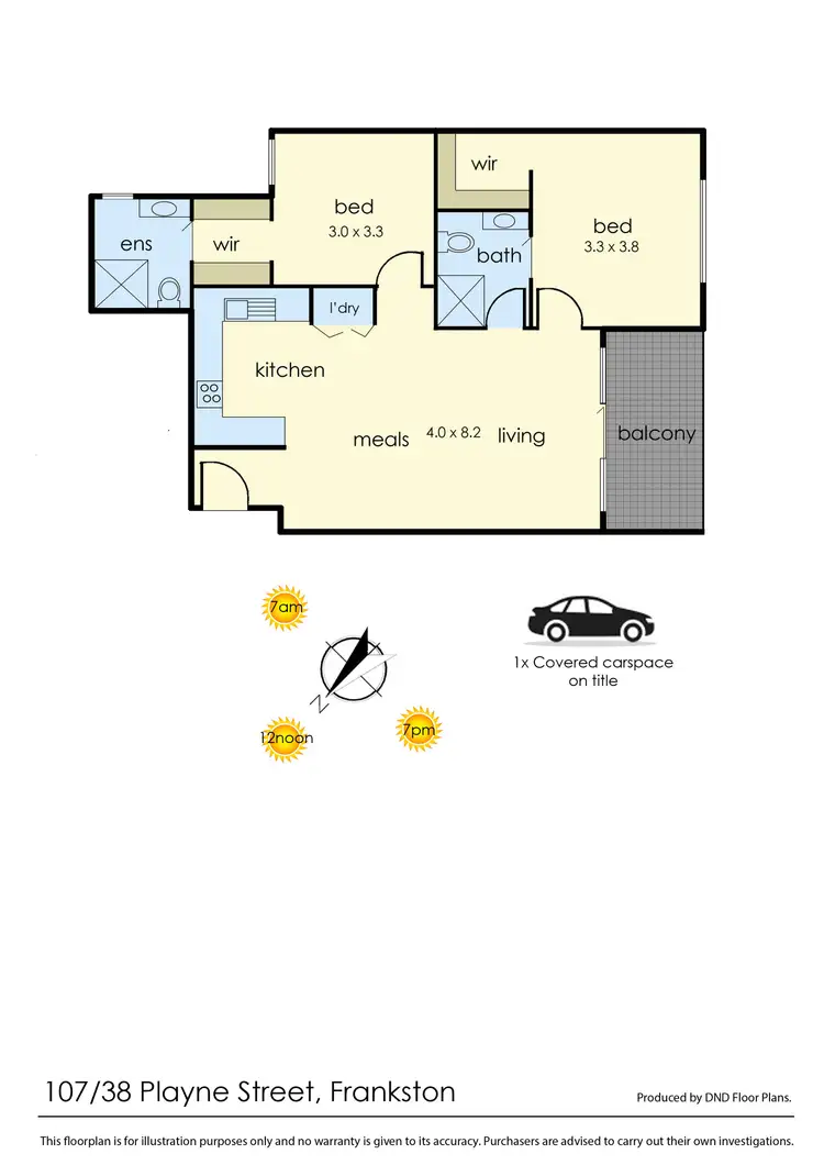 Floorplan of Homely apartment listing, 107/38 Playne Street, Frankston VIC 3199