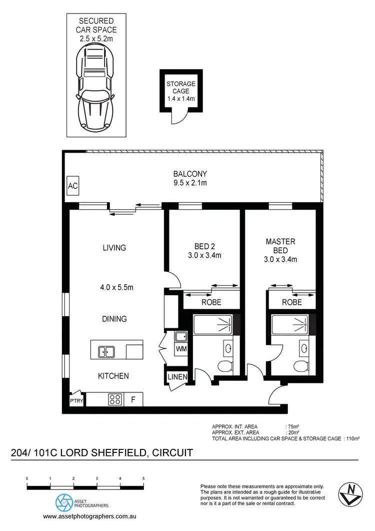 Floorplan of Homely apartment listing, 204/101C Lord Sheffield Circuit, Penrith NSW 2750