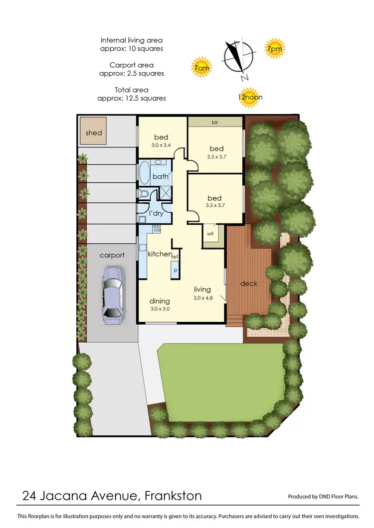 Floorplan of Homely house listing, 24 Jacana Avenue, Frankston VIC 3199