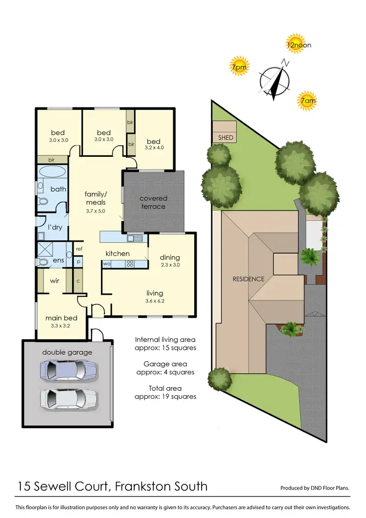 Floorplan of Homely house listing, 15 Sewell Court, Frankston South VIC 3199