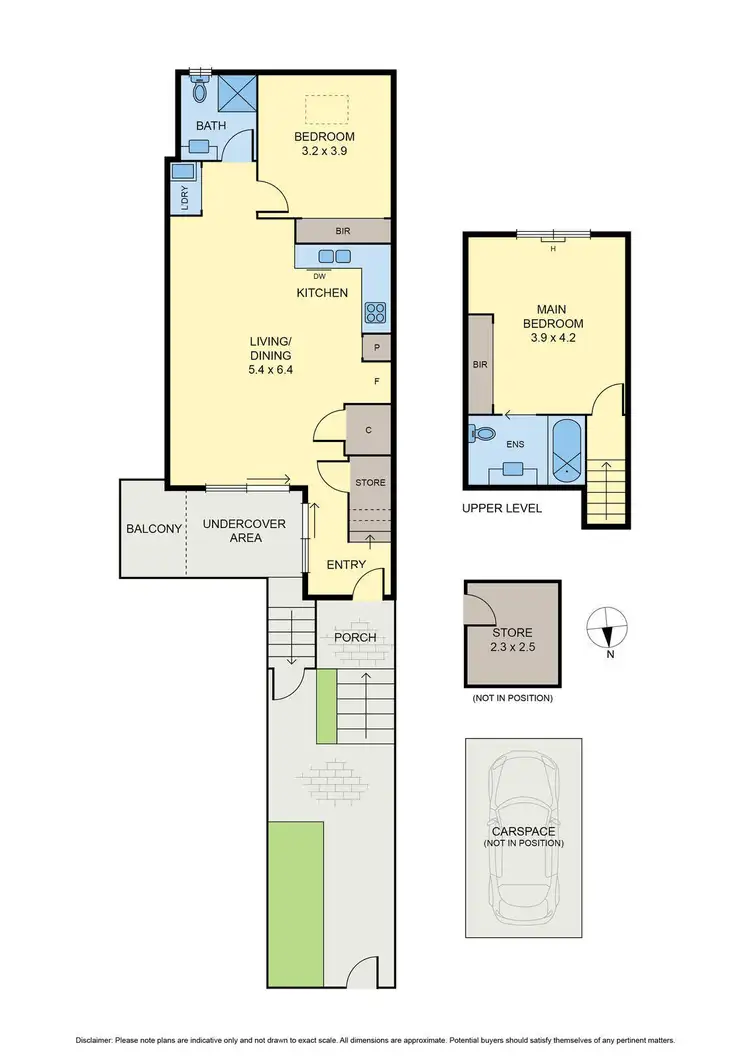 Floorplan of Homely townhouse listing, 1/494 Moreland Road, Brunswick West VIC 3055