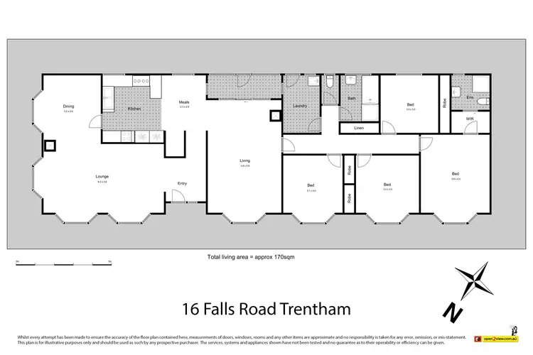 Floorplan of Homely house listing, 16 Falls Road, Trentham VIC 3458