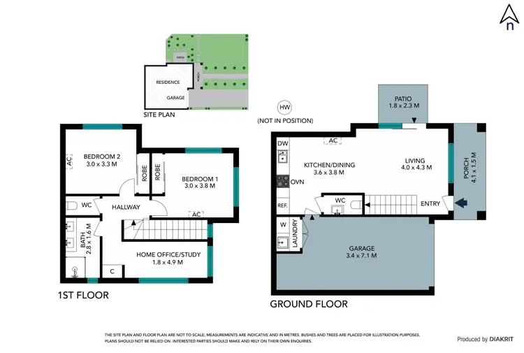 Floorplan of Homely townhouse listing, 1/7 Pine Street, Thomastown VIC 3074