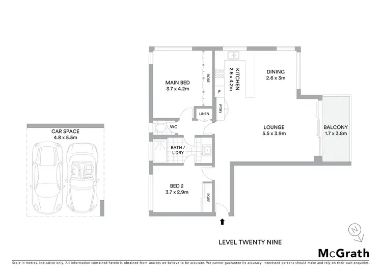 Floorplan of Homely apartment listing, 29A/3 Darling Point Road, Darling Point NSW 2027