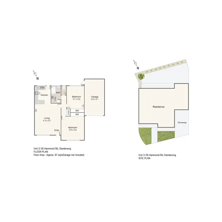 Floorplan of Homely unit listing, 3/56 Hammond Road, Dandenong VIC 3175