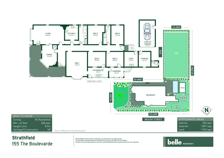 Floorplan of Homely house listing, 155 The Boulevarde, Strathfield NSW 2135