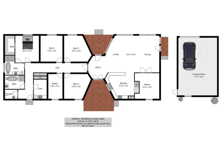 Floorplan of Homely house listing, 17 Jacaranda Avenue, Rutherglen VIC 3685