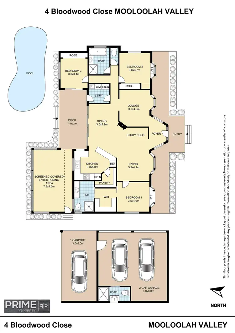 Floorplan of Homely house listing, 4 Bloodwood Close, Mooloolah Valley QLD 4553
