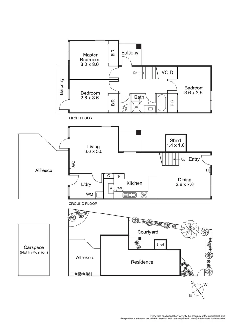 Floorplan of Homely townhouse listing, 8/18 Belvedere Close, Maribyrnong VIC 3032
