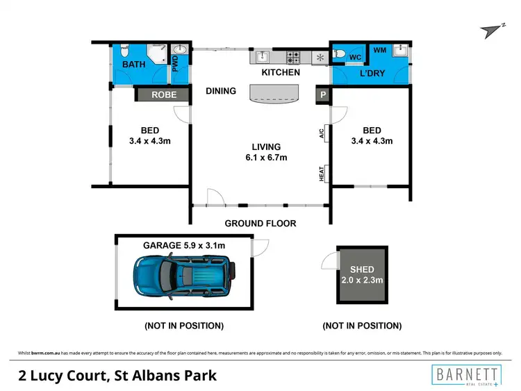 Floorplan of Homely house listing, 2 Lucy Court, St Albans Park VIC 3219