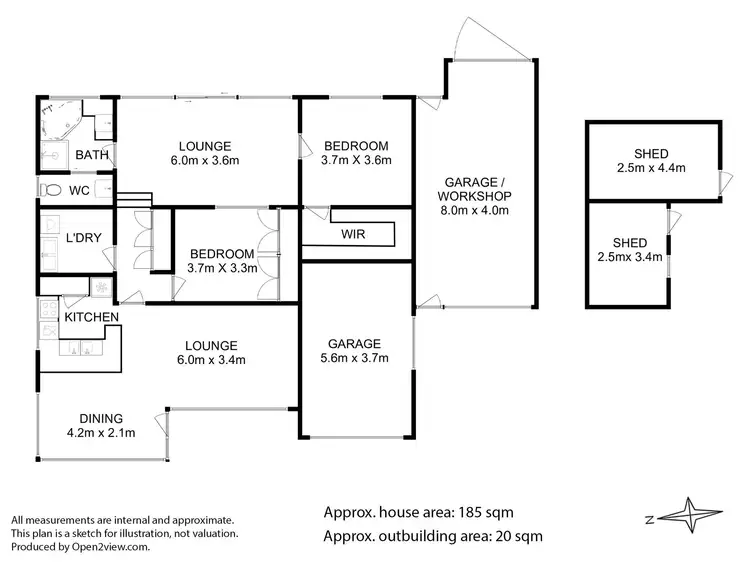 Floorplan of Homely house listing, 77 Rantons Road, Dodges Ferry TAS 7173