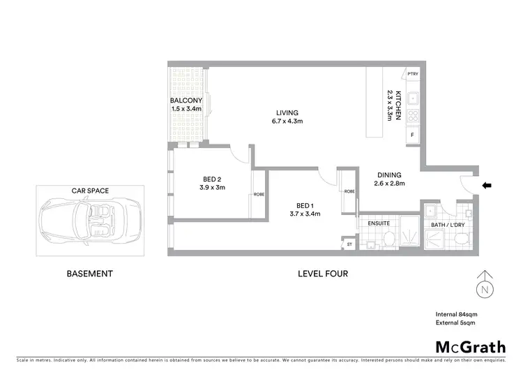Floorplan of Homely apartment listing, 421/1 Moreland Street, Footscray VIC 3011