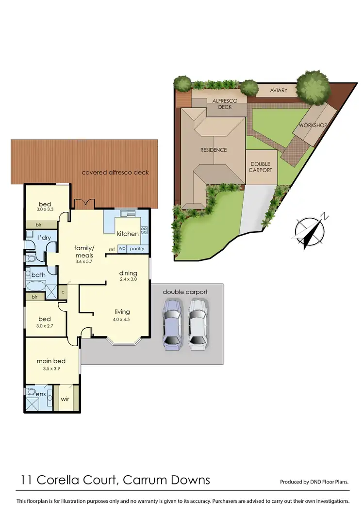 Floorplan of Homely house listing, 11 Corella Court, Carrum Downs VIC 3201