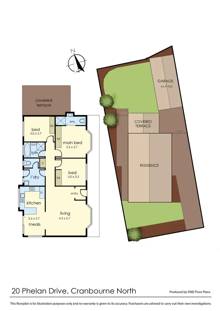 Floorplan of Homely house listing, 20 Phelan Drive, Cranbourne North VIC 3977