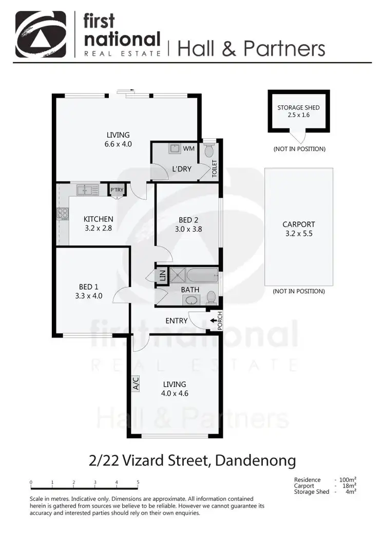 Floorplan of Homely unit listing, 2/22 Vizard Street, Dandenong VIC 3175