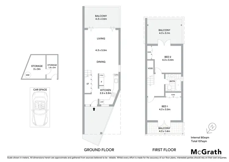 Floorplan of Homely house listing, 2/40 Beattie Street, Balmain NSW 2041