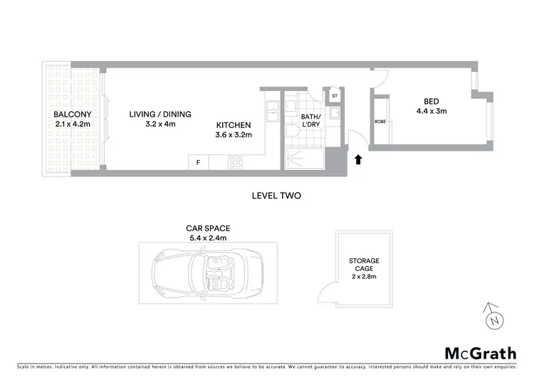 Floorplan of Homely apartment listing, 11/66-70 Mullens Street, Balmain NSW 2041