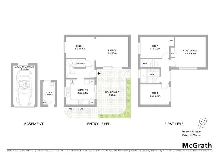Floorplan of Homely townhouse listing, 5/3-5 Pine Street, Rozelle NSW 2039